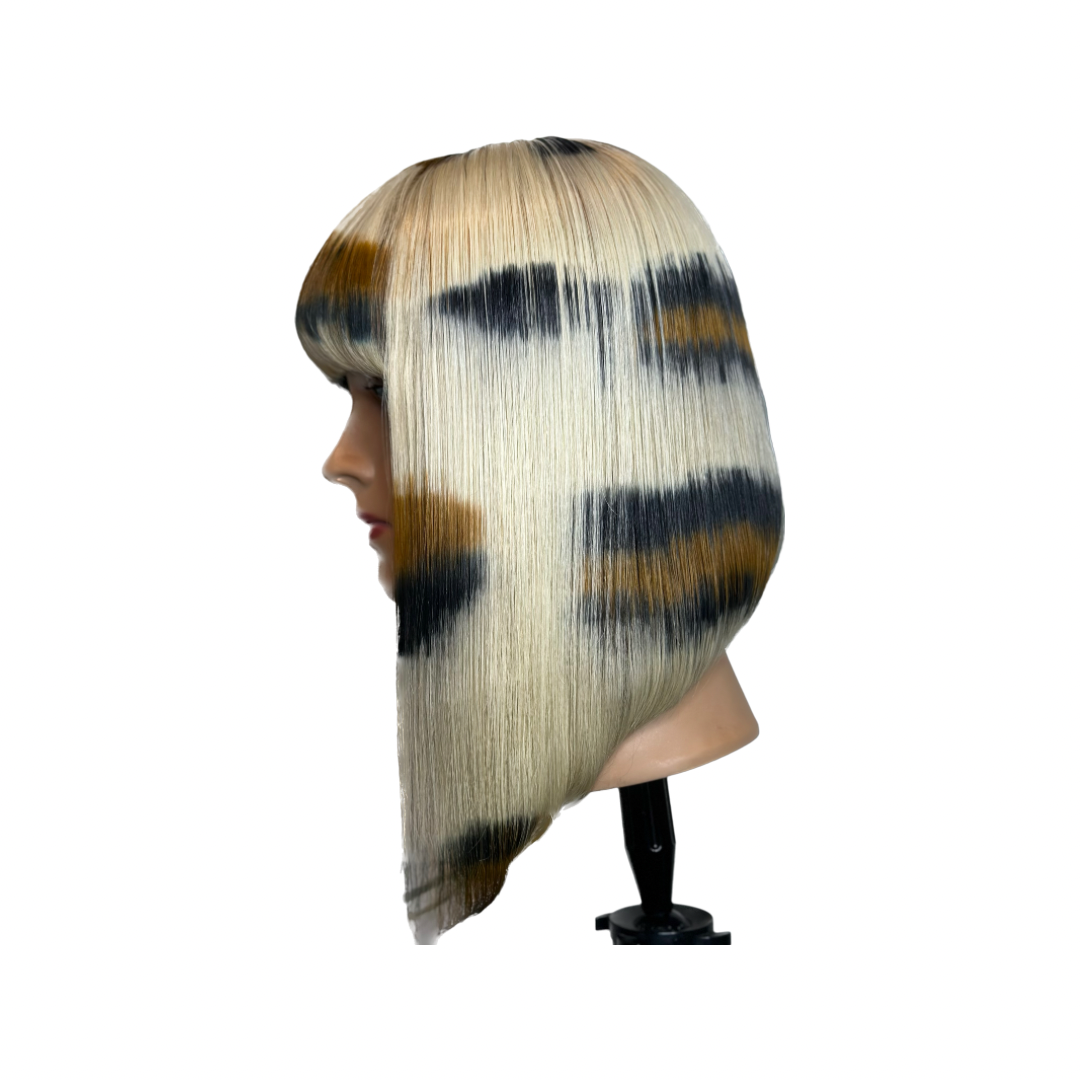 "JADE" #613 BOB WIG LEOPARD PRINT