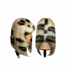 "JADE" #613 BOB WIG LEOPARD PRINT