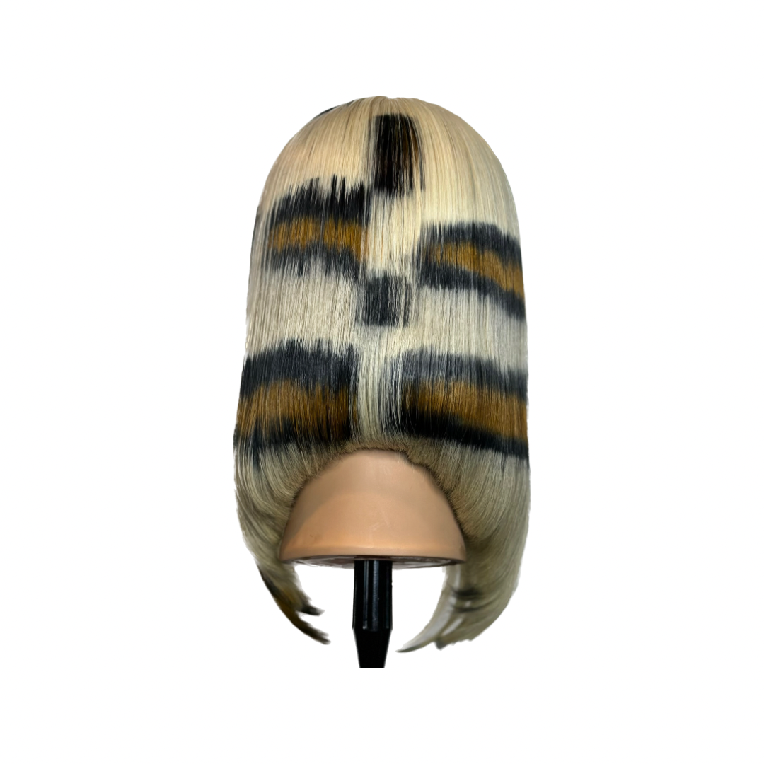 "JADE" #613 BOB WIG LEOPARD PRINT